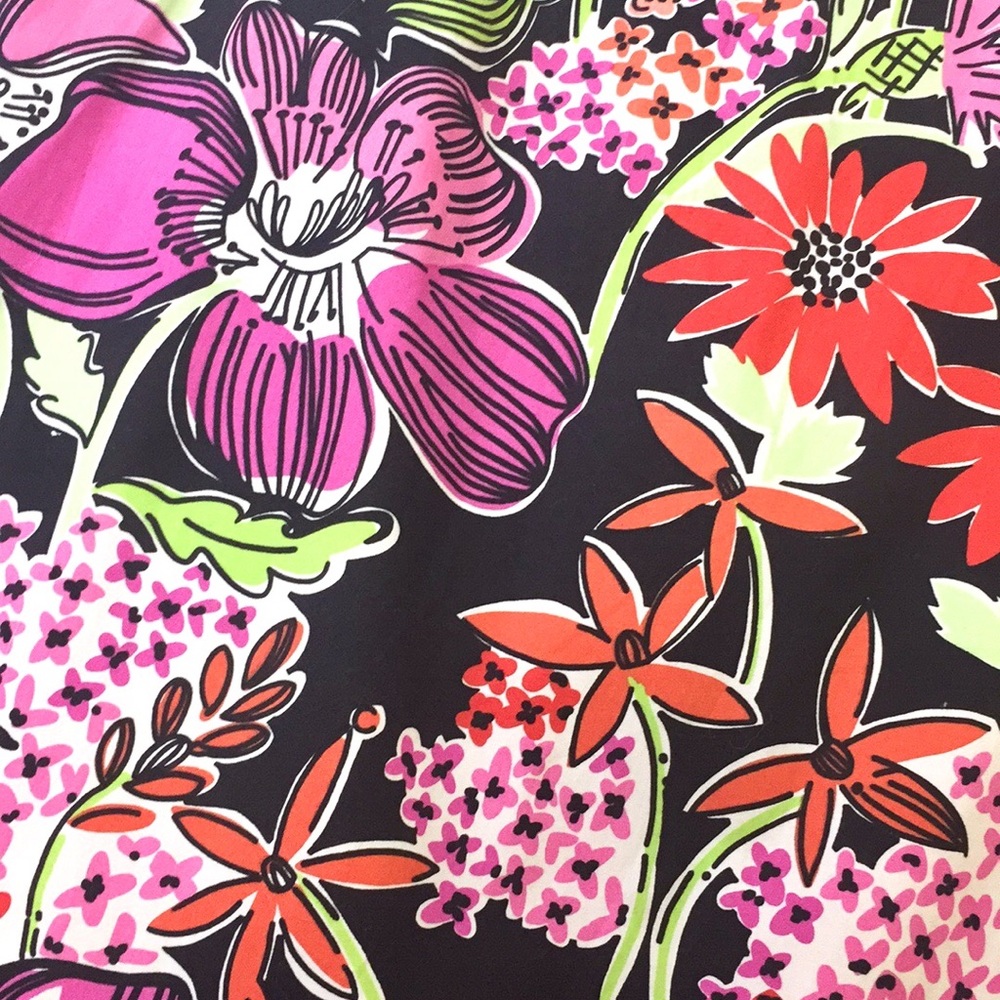 Lilly Pulitzer Sabrina Dress Black Flower Market - Picture 10 of 15